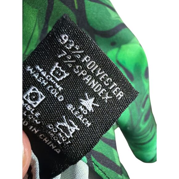 Dixxon Big Men's Monstera Mash Flannel Button Up Party Shirt Blue & Gray Size 4X - Picture 6 of 7